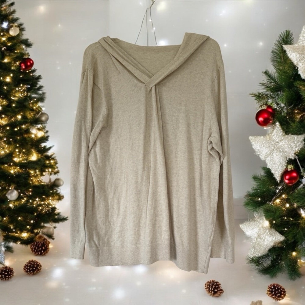 J.Jill Lightweight Loungewear Hooded Pullover Sweater